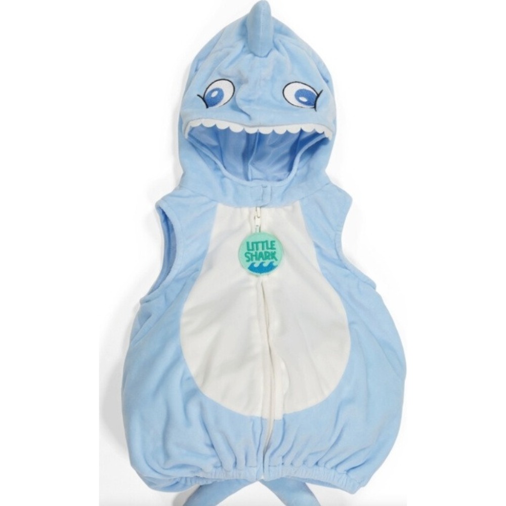 Dream Play Imagine Little‎ Shark Costume Hooded Halloween Cosplay Size 12M NWOT